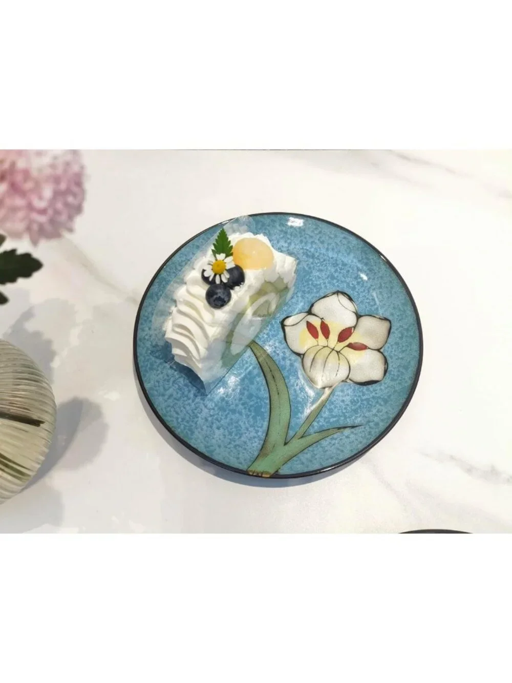 Stylish 8-Inch Ceramic Plates Set of 4 - Dishwasher & Microwave Safe for All